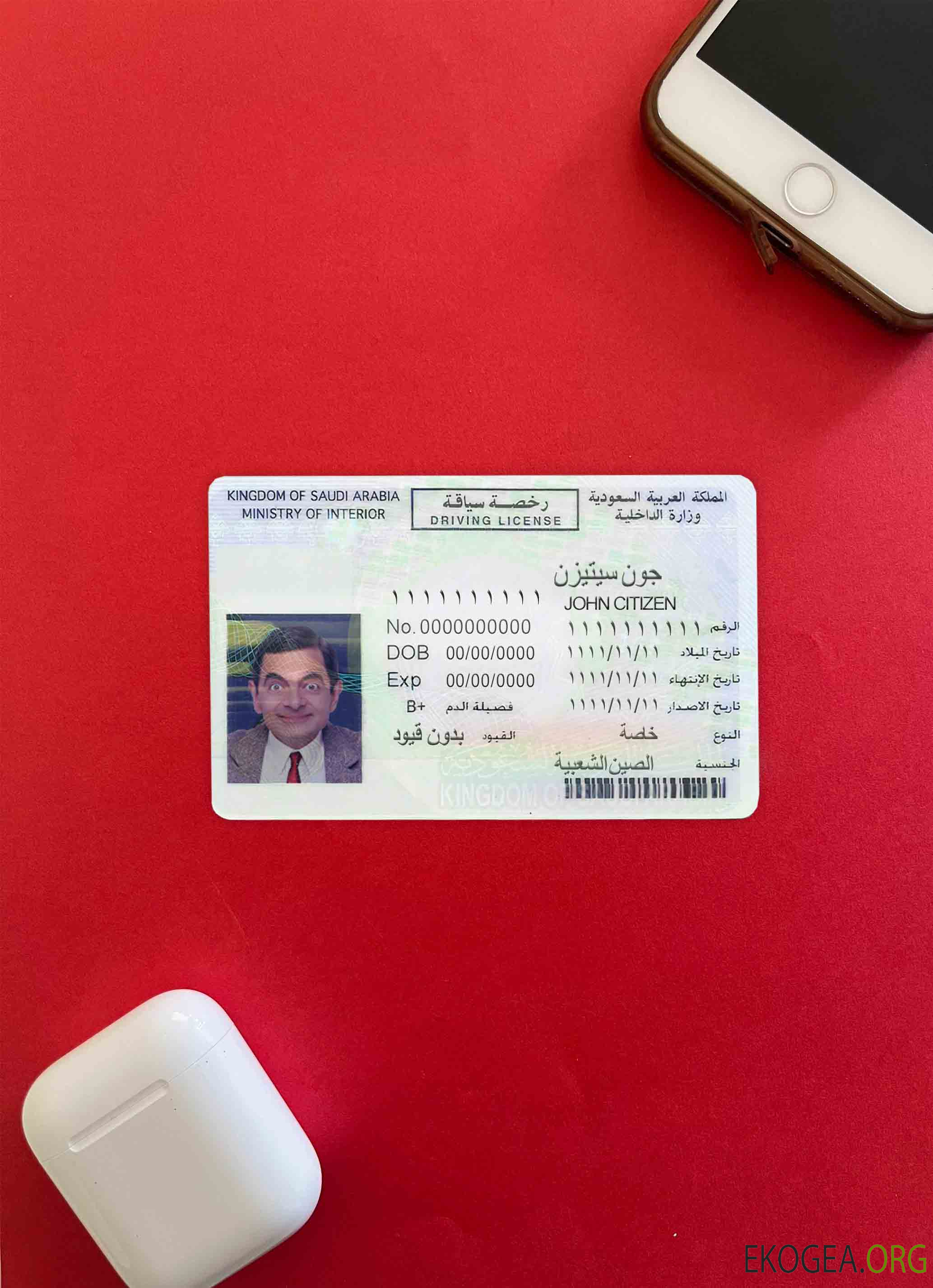 Arabie Saoudite DL photolook AVANT